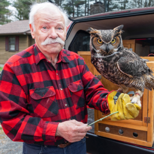 Tom Ricardi and his Rescued Raptors